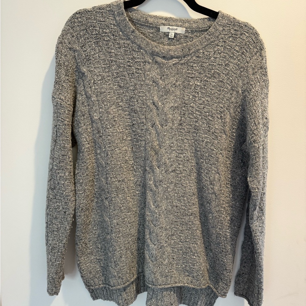Madewell Heather Gray Knit Sweater
